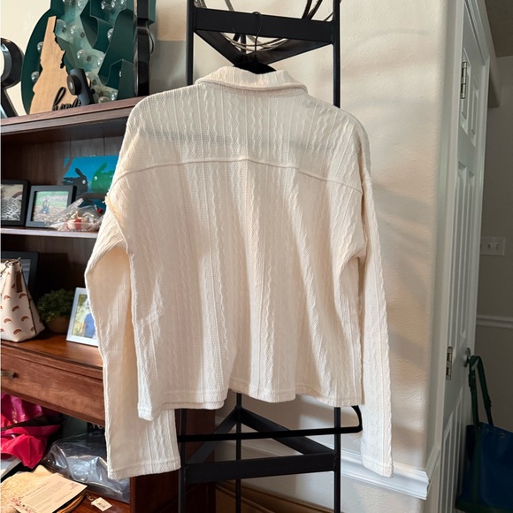 Cream Button-Up Cardigan - Picture 2 of 5